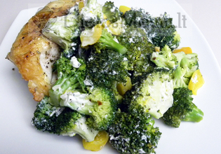 Virtos vištienos šlaunelės su brokoliais